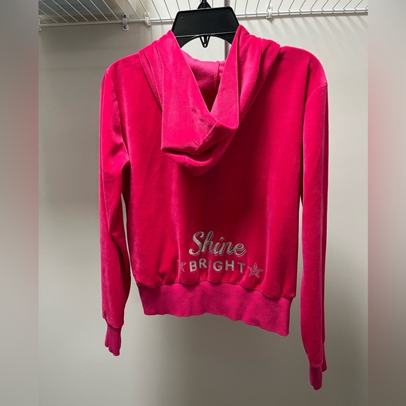 H&M Velour Shine Bright Crystalized Hoodie - Picture 4 of 9